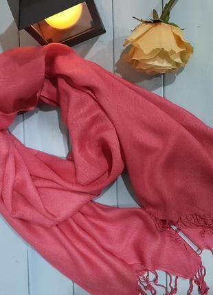 Яркий шарф палантин из вискозы3 фото