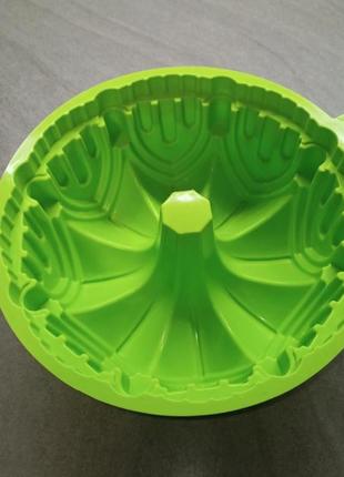 Силиконовая форма для кекса. запиканка. силиконовая форма замок. 
размер 21*9 см3 фото