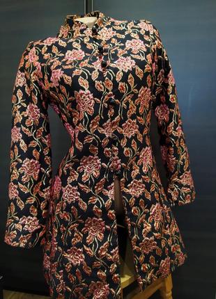 Вінтажний вечірній жакет,сюртук з парчі marie moore англія