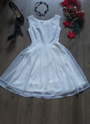 Нарядное платье zara,платьє цвета айворі, сукня зара 36 розмір🤍🤍🤍3 фото