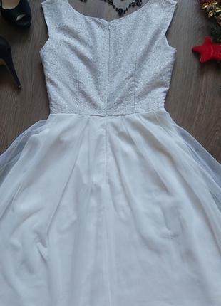 Нарядное платье zara,платьє цвета айворі, сукня зара 36 розмір🤍🤍🤍9 фото