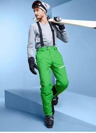 Шикарные мужские функциональные лыжные брюки, штаны ecorepel® от tcm tchibo чибо , германия, l-xl1 фото