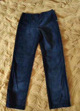 Сині оксамитові штани велюр