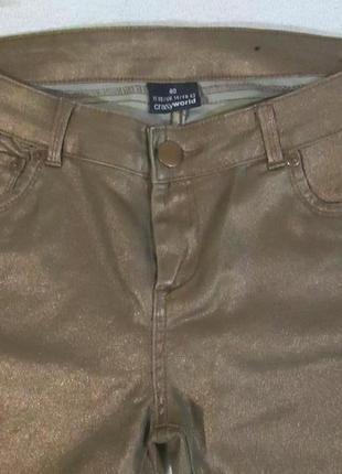 Блискучі жиночі джинси скіні штани з блиском такка fashion німеччина3 фото