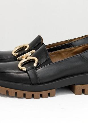 Ексклюзивні туфлі лофери з натуральної італійської шкіри,стильна підошва ,будь-який колір!3 фото