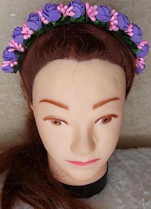 Ободок с розочками