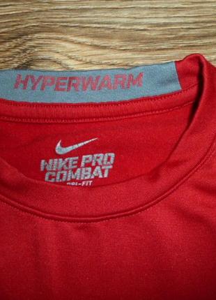 Nike pro combat hyperwarm 8-10 л футболка, реглан, термобелье утепленное р s (на 8-10 лет )8 фото