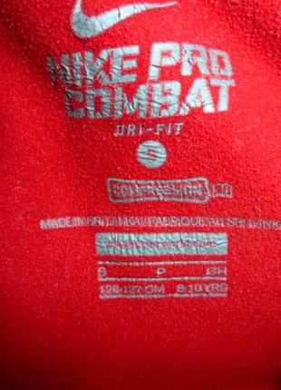 Nike pro combat hyperwarm 8-10 л футболка, реглан, термобелье утепленное р s (на 8-10 лет )4 фото