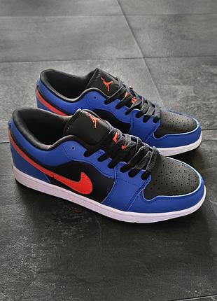 Мужские кожаные разноцветные кроссовки nike air jordan low🆕найк джордан
