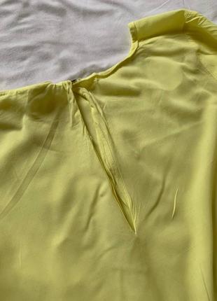 Яскрава жовта легенька блуза/ яркая жёлтая блуза3 фото