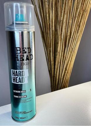 Лак для волос очень сильной фиксации tigi bed hard head hair spray1 фото