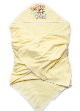 Детское полотенце для купания с уголком
