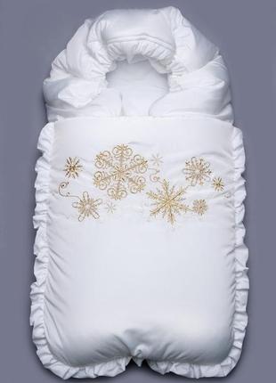 Конверт-одеяло зимний "снежинка"
