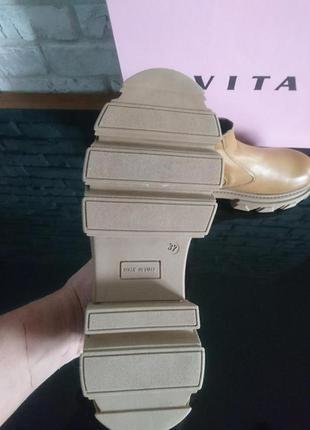 Демисезонные итальянские ботинки челси на грубой подошве  37, 38,3940,41 размер vita🇮🇹5 фото