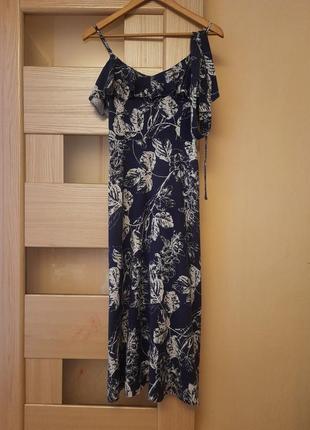 Сукня літня довжини міді з поясом1 фото