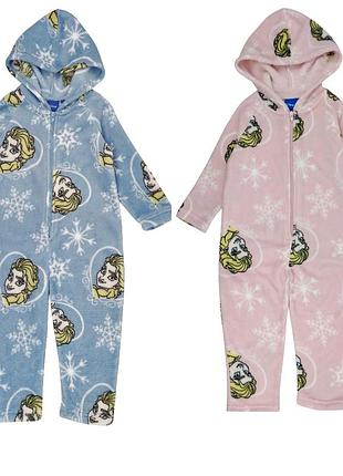 Пухнаста піжама сліп кигуруми frozen, холодне серце на дівчаток 98, 116, 128 р, disney