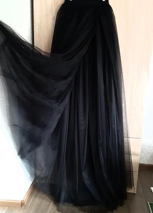 Фатиновая юбка шлейф5 фото