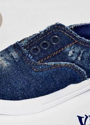 Слипоны текстильные детские для девочки и для мальчика 25,29