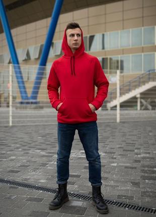 Худи утепленный cheap красный 8