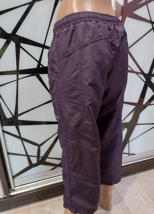 Спортивные штаны укороченные, бриджи shamp 38 размер фиолетовые3 фото