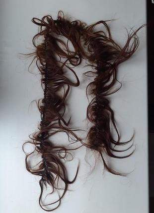Тресс з натуральних волосся пасма5 фото