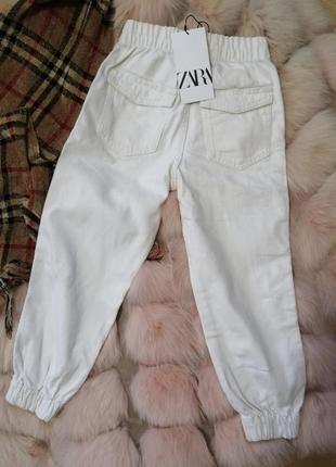 Джинсы джогеры для девочки, джинси джогери для дівчинки, штаны, штани, zara4 фото