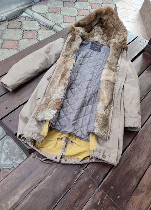 Парка woolrich натуральный мех кролика literary walk eskimo parka5 фото