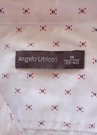 Angelo litrico. приталенная рубашка 39-40 ворот.5 фото