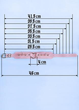 Розовый альт чокер с шипами и сердечком неформальное украшение ошейник крутой подарок аниме косплей2 фото