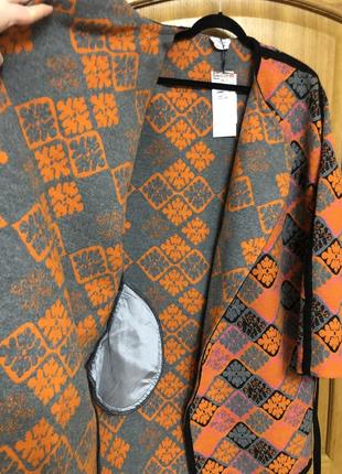 Новое эксклюзивное демисезонное дизайнерское пальто на запах 50-54 р от натали власюк3 фото