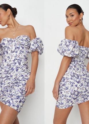 Шикарна жіноча сукня missguided в квітковий принт міні плаття