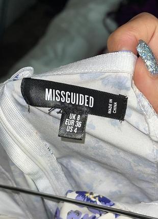 Шикарное женское платье missguided в цветочный принт мини платье5 фото