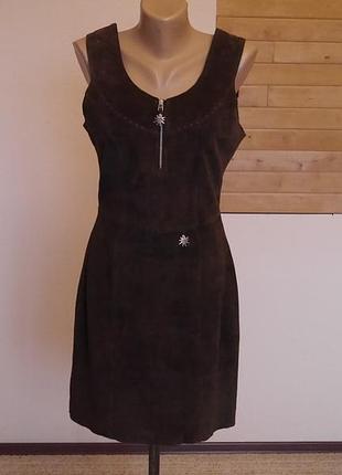 Плаття-сарафан на підкладі 36 євро розмір замша .distler