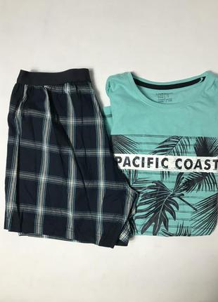 Мужская пижама на короткий рукав