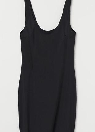 Чёрная комбинация из микрофибры h&m