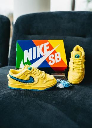 Nike sb dunk yellow kid детские желтые брендовые кроссовки найк дитячі жовті яскраві стильні кросівки2 фото