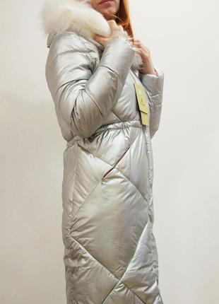 Зимнее женское длинное пальто  s-m  довга жіноча куртка