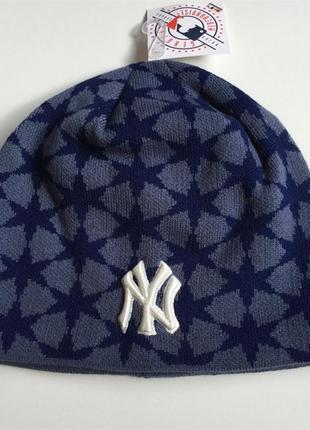Зимня шапка на флісі new york1 фото