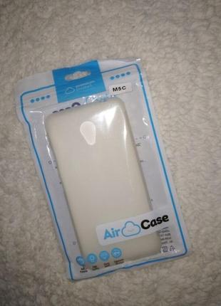 Новый матовый белый чехол на телефон meizu m5c,сток