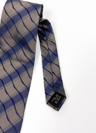 Ermenegildo zegna винтажный шелковый галстук silk3 фото