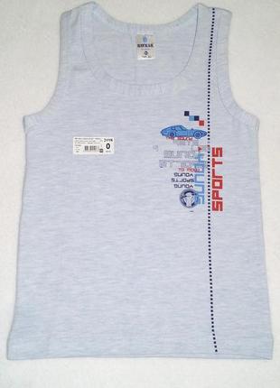 Майка для мальчика "спортивные гонки" от 0 до 8 лет