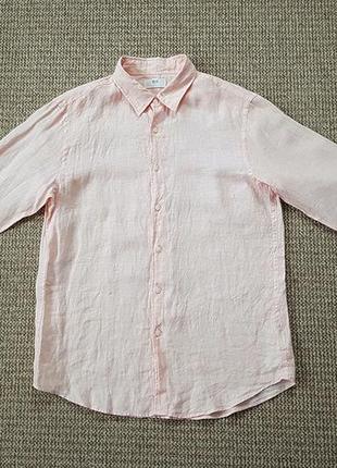 Uniqlo рубашка льняная оригинал (xl)