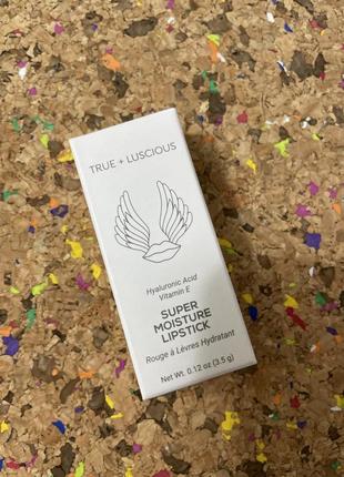 🌸 true+luscious super moisture lipstick in vintage rose - помада для губ, 3.5 м