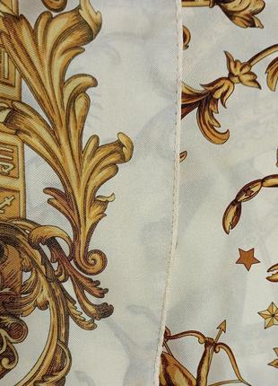 Шелковый платок "знаки зодиаки" в стиле hermes, винтаж.10 фото