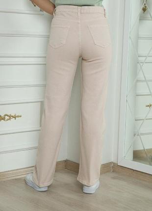 Джинсові штани палаццо кльош прямі кюлоти жіночі2 фото