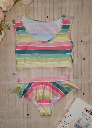 Купальник раздельный бикини в полоску kuniboo