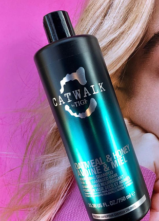 Восстанавливающий кондиционер и шампунь для волос tigi catwalk oatmeal & honey