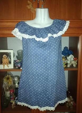 Сукня під джинс.