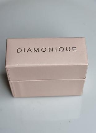 Серебряное кольцо от бренда diamonique, оригинал, 925 проба, камни swarovski4 фото