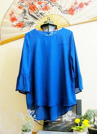 Синяя блуза, р. m-l